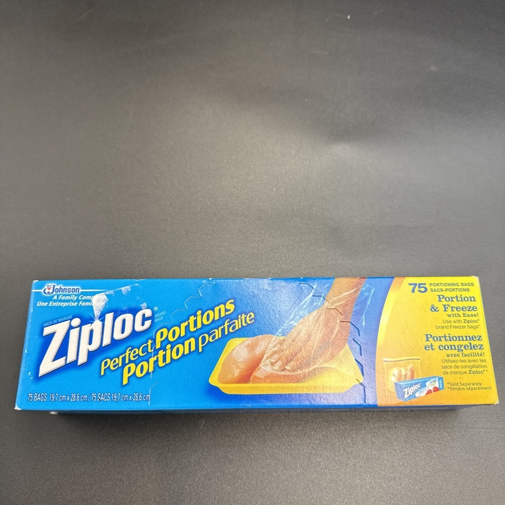 Ziploc Perfect Portions Portion & Freezer Bag 75 Count